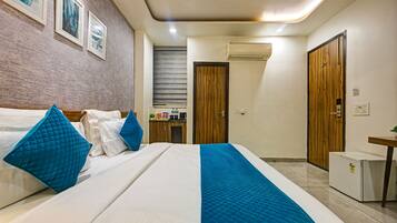 Camera Deluxe con letto matrimoniale o 2 letti singoli | Biancheria in cotone egiziano, biancheria da letto di alta qualità