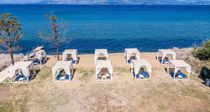 Ferienwohnung "Sandy Beach Standard Studio" mit Gemeinschaftspool, Terrasse und WLAN