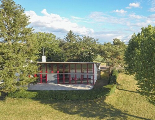 Villa "Maison Le Corbusier" avec vue sur les montagnes, terrasse privée et Wi-Fi