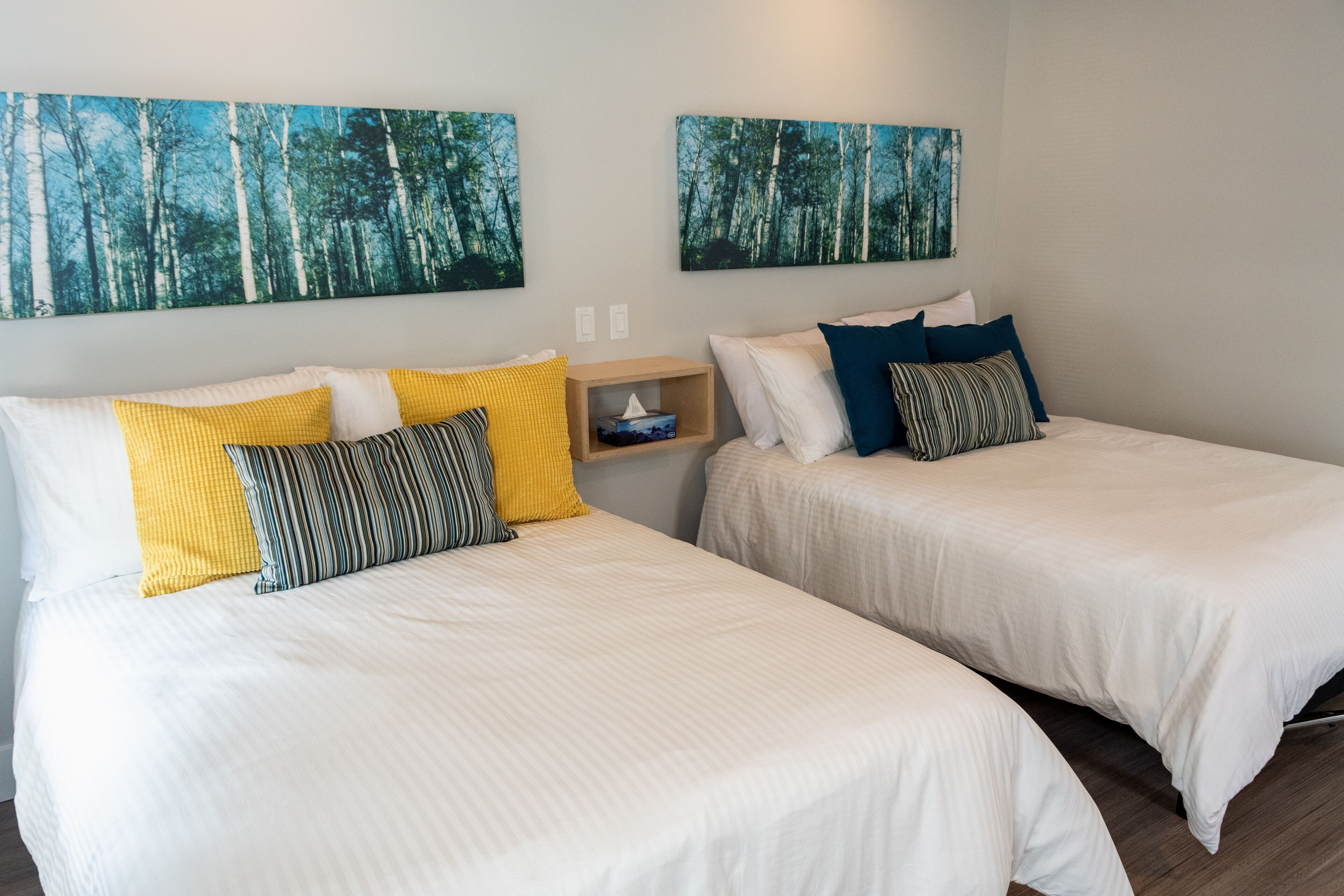 Suite 2, 2 Double Beds | Individually decorated, individually furnished, laptop workspace