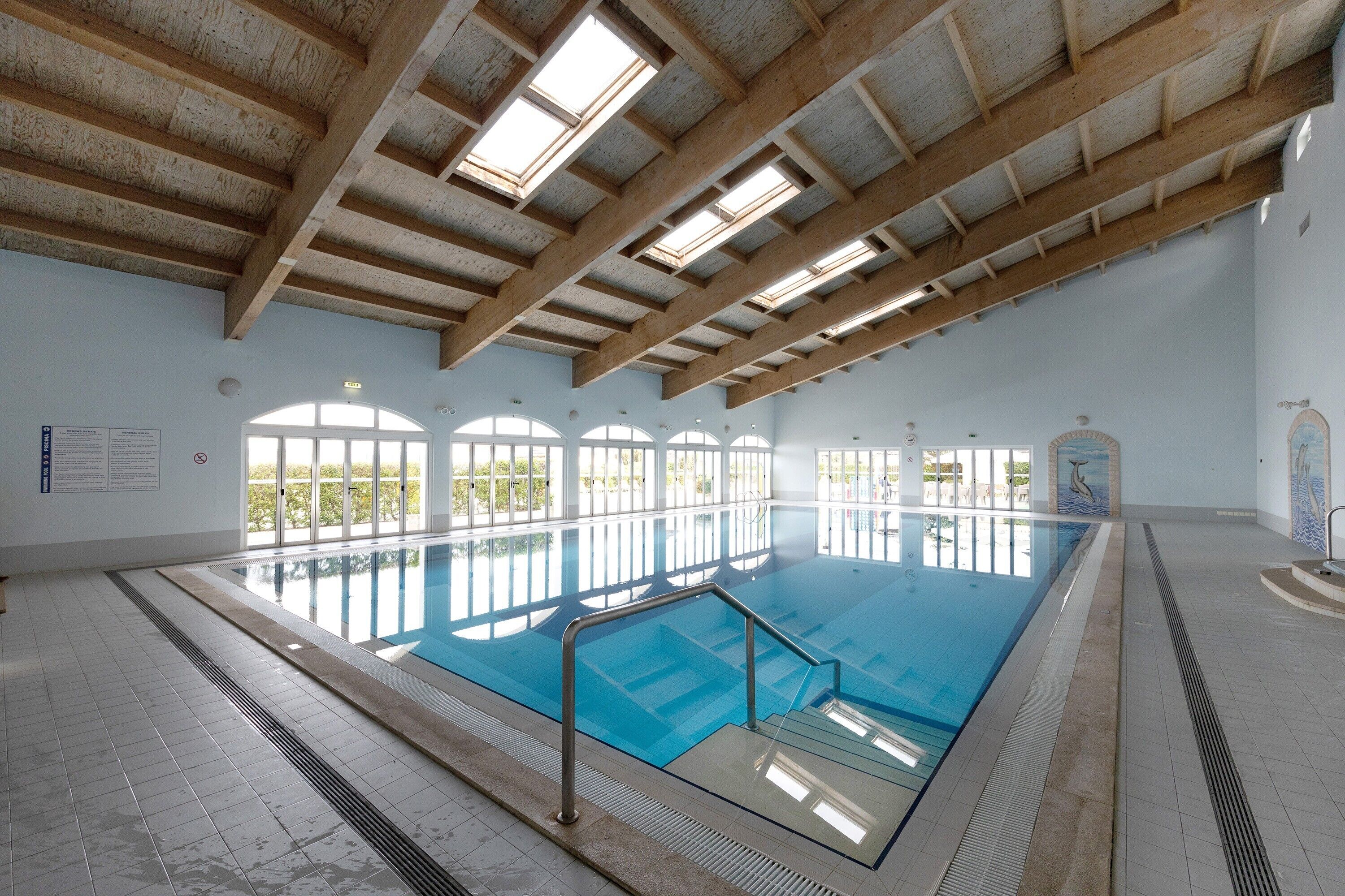 Indoor pool, a heated pool
