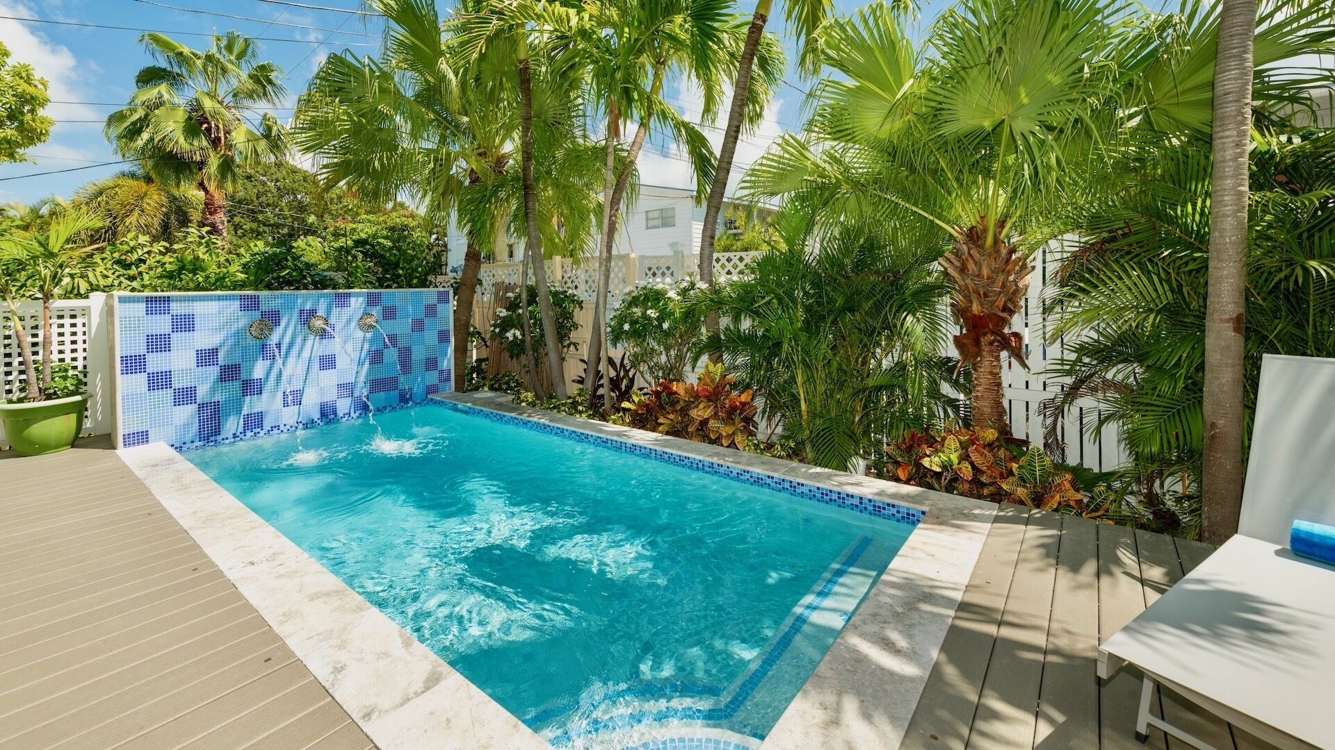 A heated pool