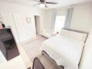 1 bedroom, desk, soundproofing, iron/ironing board