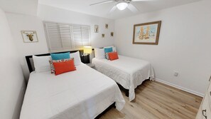 2 chambres, fer et planche à repasser, accès au Wi-Fi (inclus)