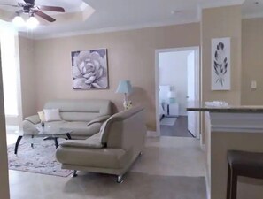 Smart TV, lareira, livros