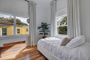 4 bedrooms, iron/ironing board, travel cot, WiFi