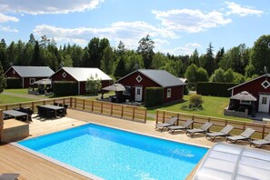 Una piscina riscaldata