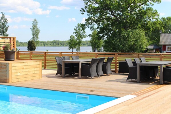 Una piscina riscaldata