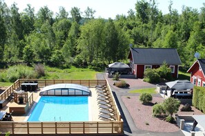 A heated pool