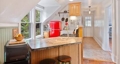 Enjoy the cutest carriage house in the whole Twin Cities. Have your own little home nestled in the Historic District; it has everything you need.
