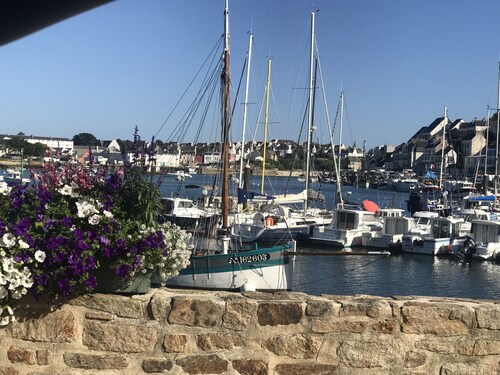 Maison en impasse avec vue mer située à Plouhinec, idéale pour les familles.