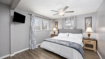 4 chambres, fer et planche à repasser, Wi-Fi gratuit, draps fournis