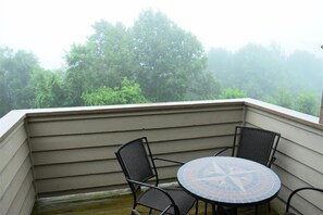 Outdoor dining - Seven Springs Sunridge 3 Bedroom Standard Condo with Loft, Ski-In/Out by RedAwning (Champion)