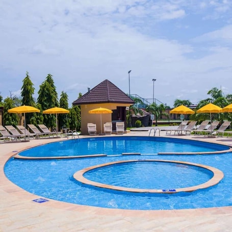 Outdoor pool. akayet hotel