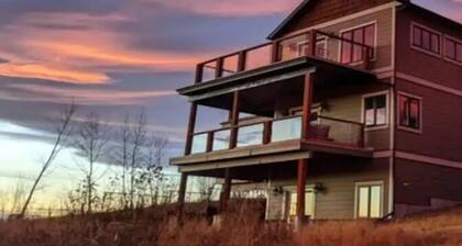 Private walk out suite on farm with beautiful mountain views