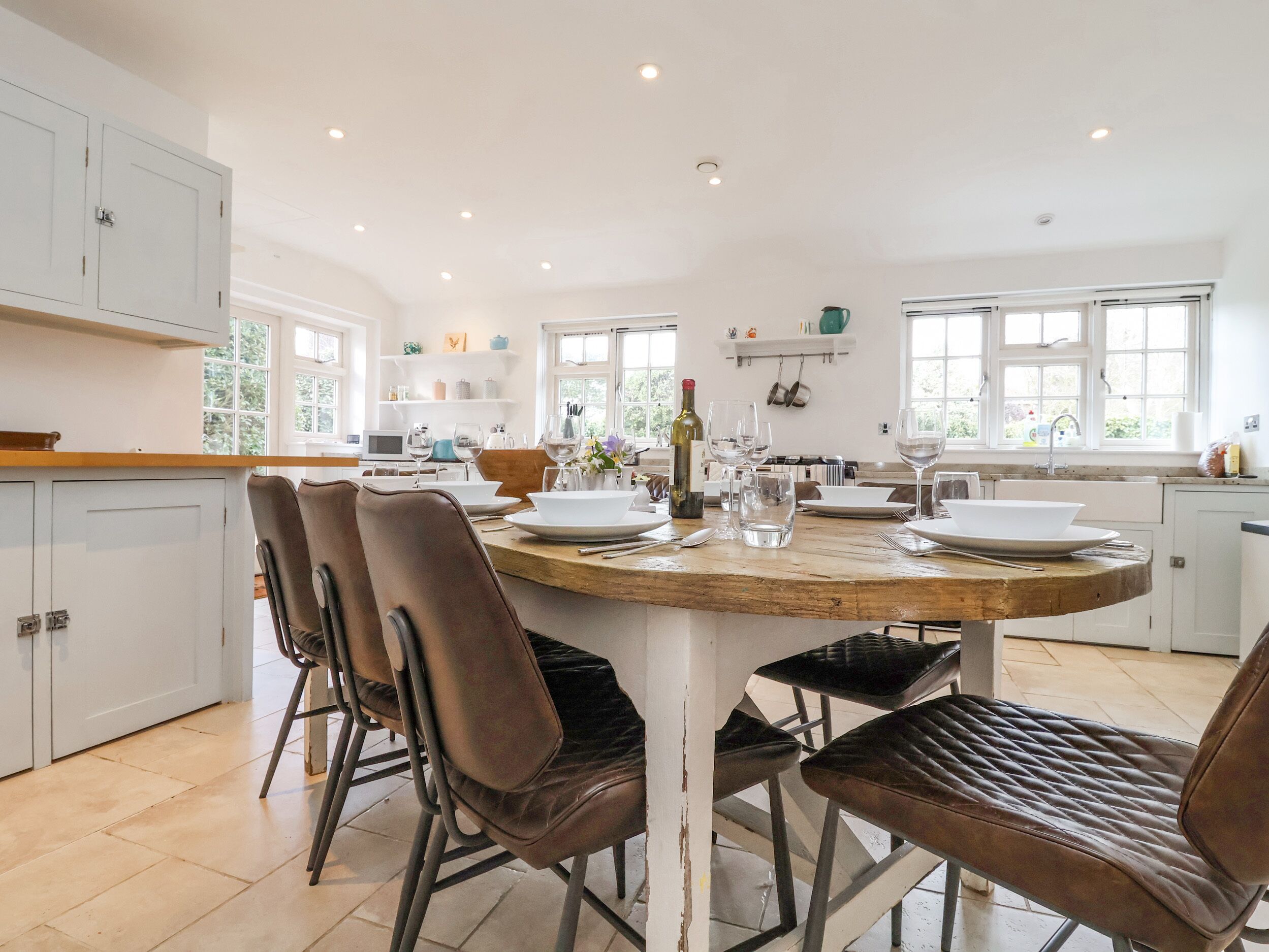 Fridge, dishwasher, electric kettle, toaster