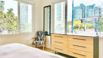 1 bedroom, iron/ironing board, travel crib, free WiFi