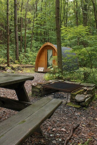 White Pine Rustic Camping Cabin