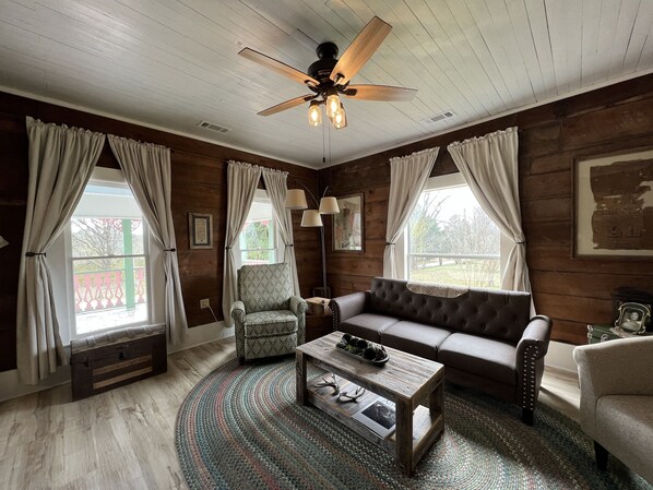 Smart TV, books -  Newly restored 1910 Ozark Mountain Dogtrot Cottage (Shirley)