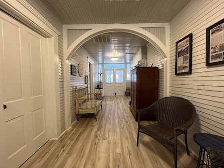 Interior. Newly restored 1910 Ozark Mountain Dogtrot Cottage