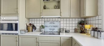 Hyggeligt hjem i Gudhjem med køkken