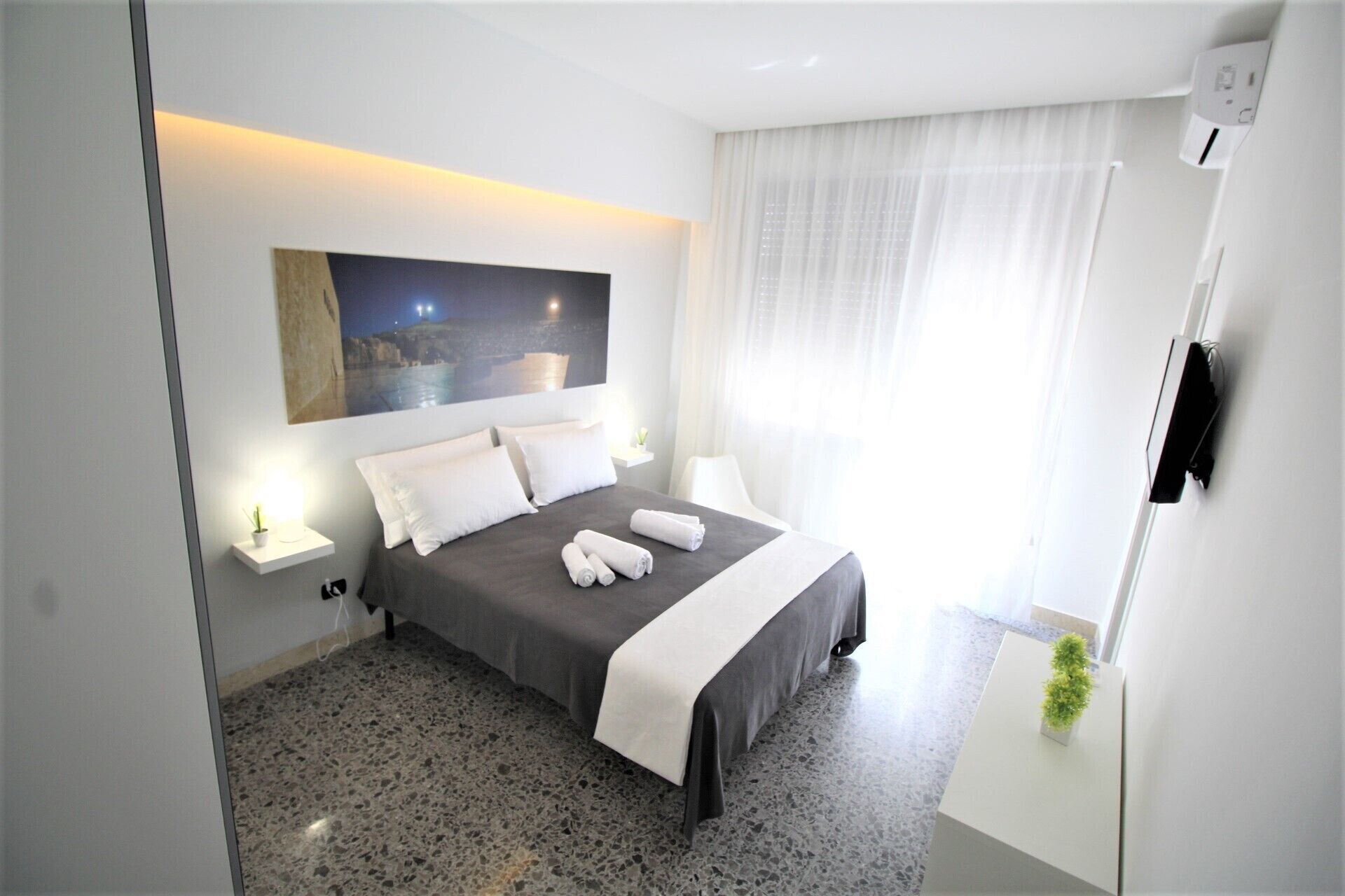 Habitación doble Confort | Ropa de cama de alta calidad, edredón y camas con efecto memoria 