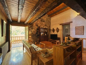 TV, fireplace, video game console, DVD player - El Molí de Dalt: Old water mill in the middle of nature in the Catalan Pyrenees (CT)