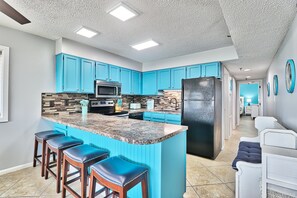 Microwave, oven, stovetop, dishwasher