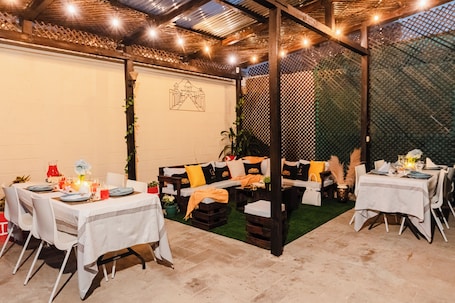 35-inch flat-screen TV with cable channels