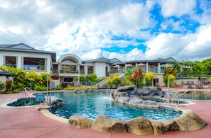 Outdoor pool, a heated pool - 2Br/2Ba in beautiful Kauai! Bali Hai Villas, pool, hot tub, AC! (Princeville)