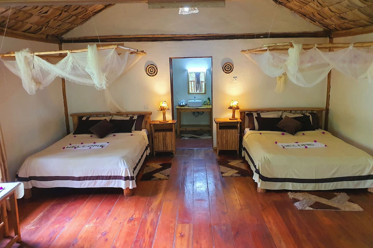 1 bedroom, premium bedding, iron/ironing board, bed sheets