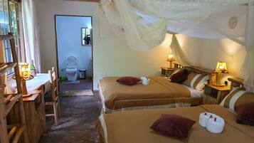 1 habitación y ropa de cama de alta calidad