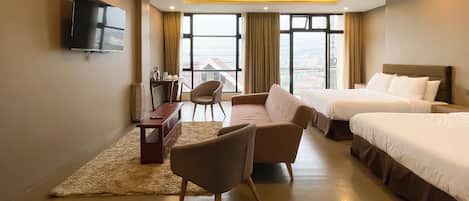 Desk, iron/ironing board, free WiFi, bed sheets