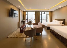 Desk, iron/ironing board, free WiFi, bed sheets