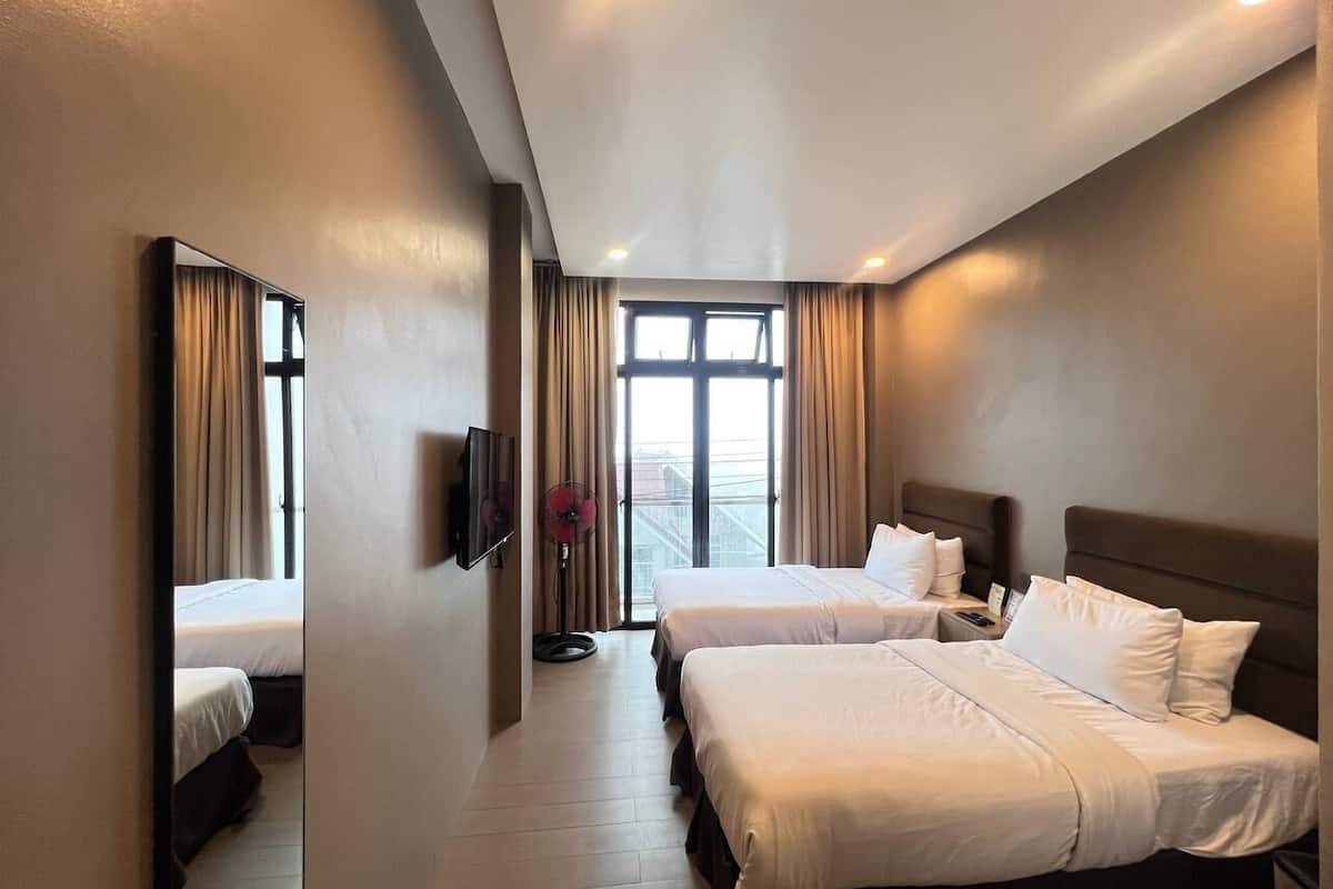 Basic Twin Room, 2 Twin Beds, Balcony, City View | 1 bedroom, desk, iron/ironing board, free WiFi