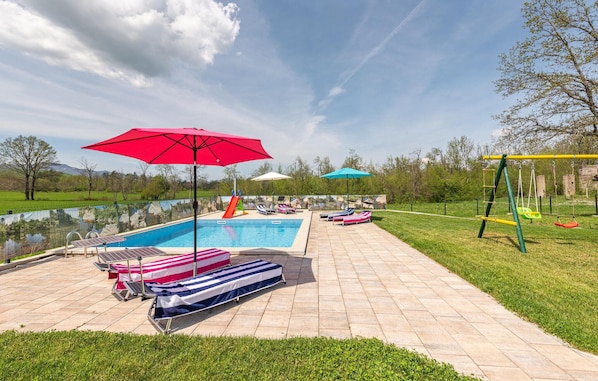 A heated pool