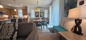 Smart TV, foosball, table tennis, books