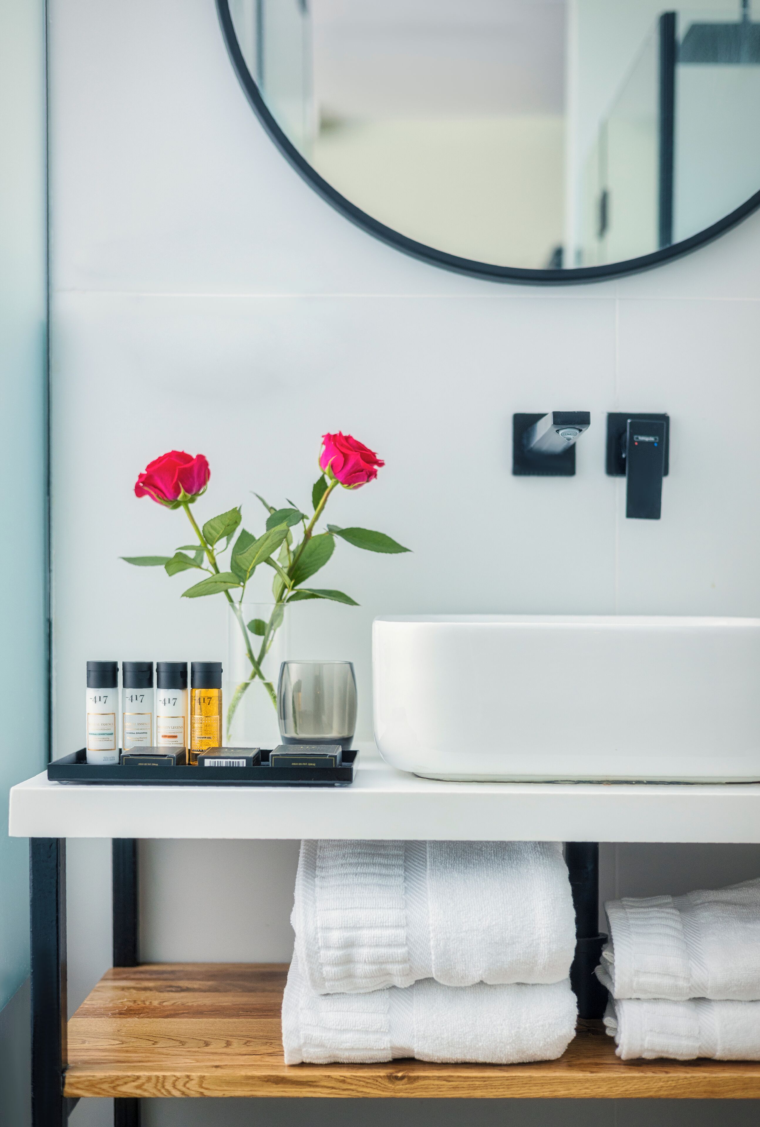 classic room | bathroom | shower, rainfall showerhead, free toiletries, hair dryer