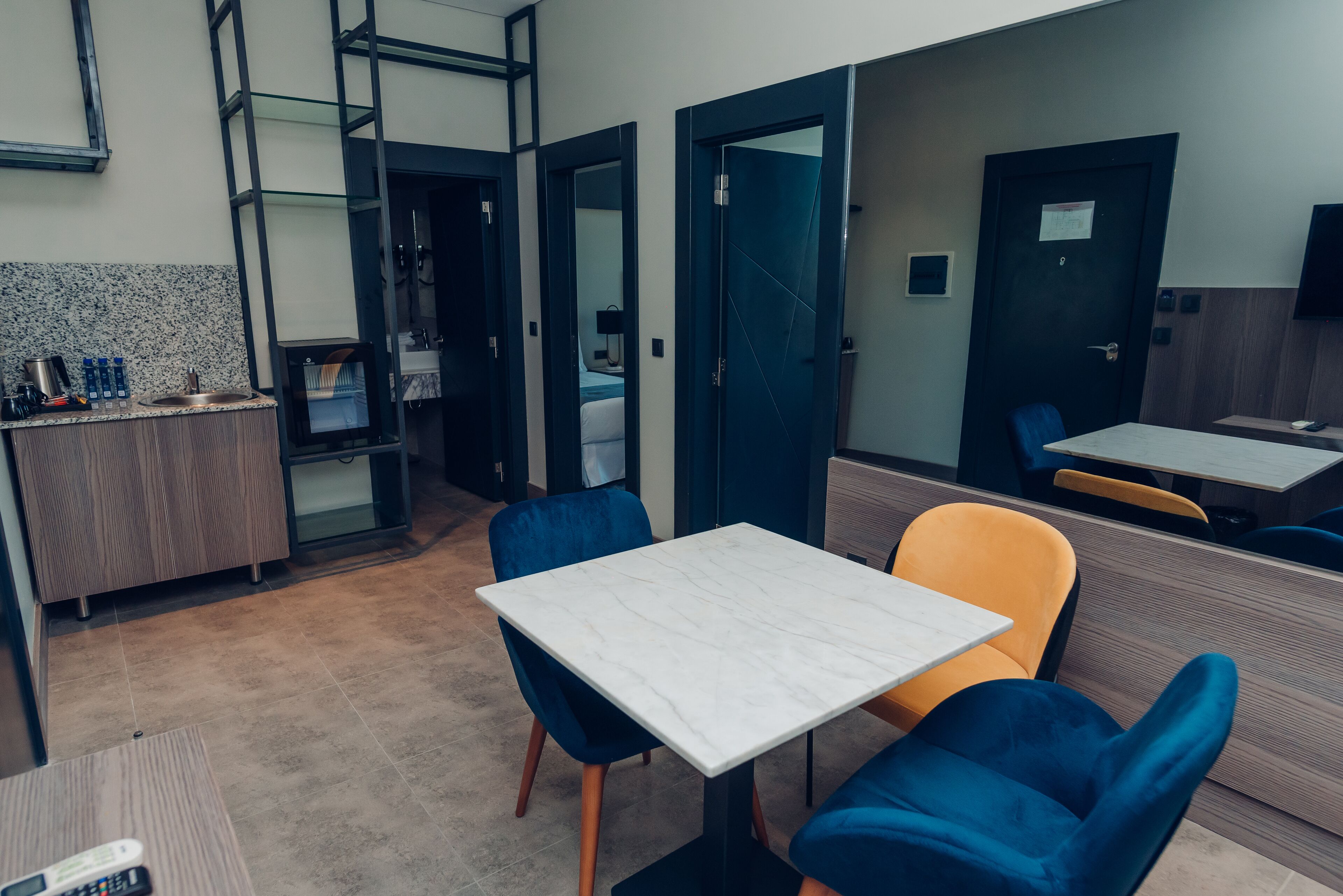 apartment | living area | 42-inch smart tv with satellite channels, tv