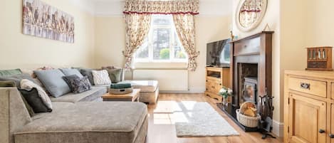 TV connectée, cheminée