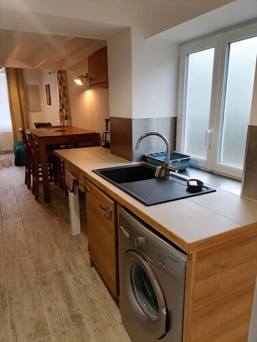 Character studio with independent south-facing patio