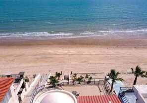 En la playa 