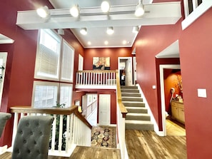 Interior - 80BPD, Four bedroom, two 1/2 bath log-sided condo with lake view , garage by RedAwning (Mount Ida)