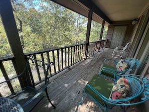 Condo, 2 Bedrooms | Property grounds - Forest view, log-sided two bedroom, two bath condo on Lake Ouachita. by RedAwning (Mount Ida)