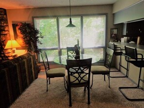 Condo, 2 Bedrooms | Dining - Forest view two bedroom, two bath condo on Lake Ouachita, steps away from pool and spa. by RedAwning (Mount Ida)