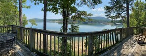 Cottage, 2 Bedrooms | Property grounds - Lake view two bedroom, two bath loft, log-sided cottage with private hot tub overlooking Lake Ouachita. by RedAwning (Mount Ida)