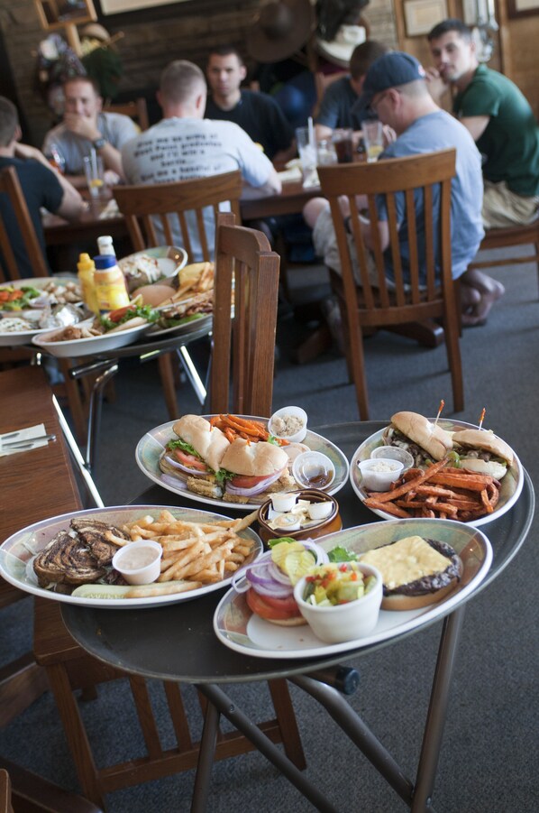 Room, 1 Bedroom | Dining - JI4, King Guest Room at the Joplin Inn at entrance to the resort by RedAwning (Mount Ida)