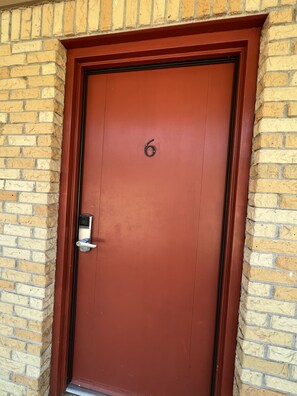 Studio | Exterior detail - JI6, King Guest Room at the Joplin Inn at entrance to the resort by RedAwning (Mount Ida)