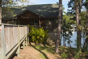 Cottage, 2 Bedrooms | Exterior - Two bedroom, two bath, log-sided, luxury Harbor North cottage overlooking Lake Ouachita. by RedAwning (Mount Ida)