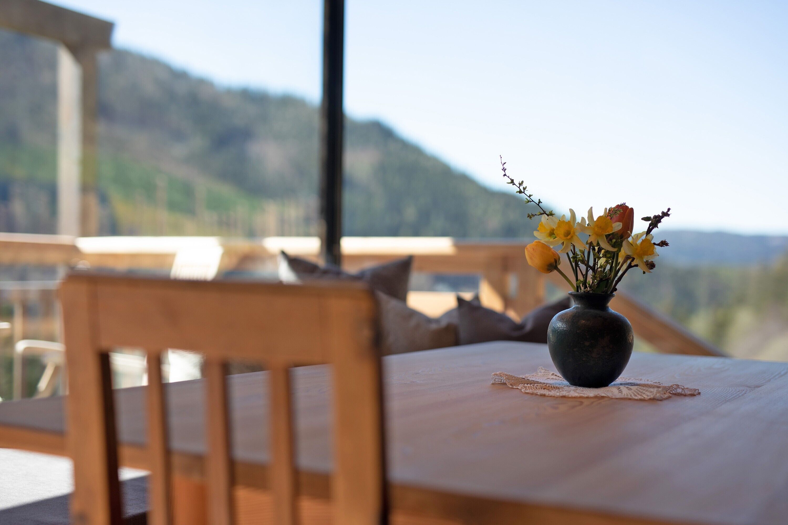 屋外ダイニングエリア